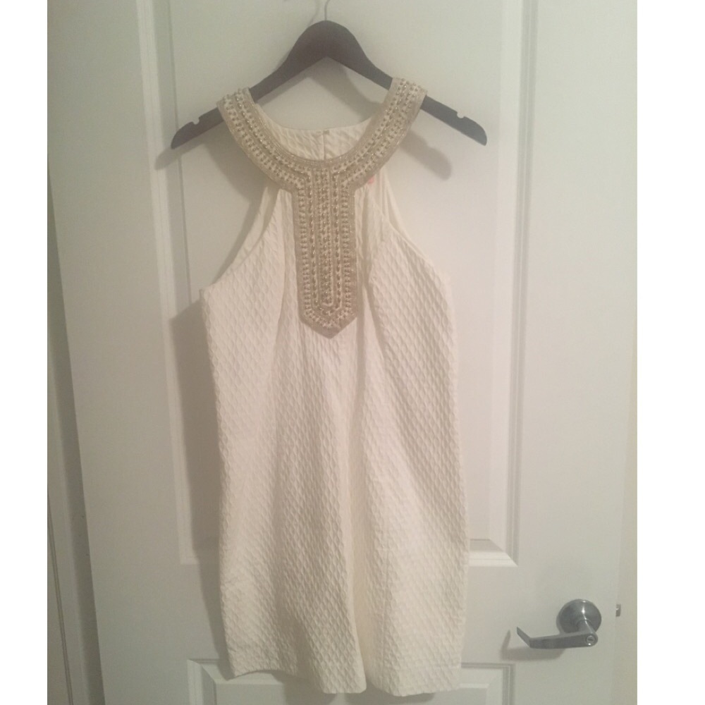Lilly Pulitzer white shift dress